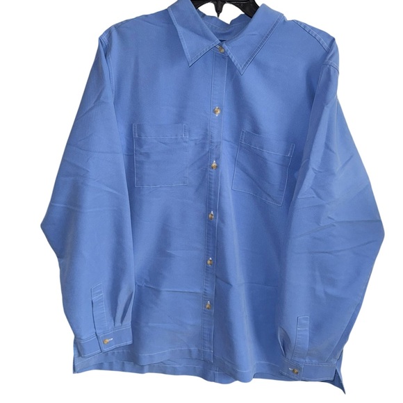 JH Collectibles Tops - J.H. Collectibles Periwinkle Blue Long Sleeve Button-Down - XL